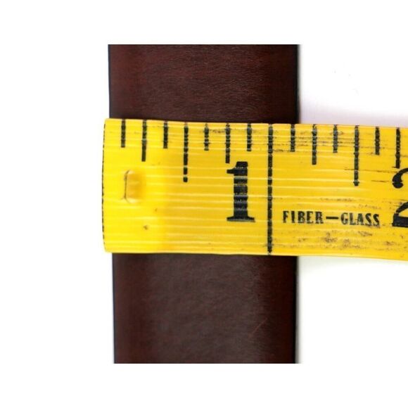 CLASSIC BROWN GENUINE LEATHER 1 1/8"Wd CASUAL DRESS MEN'S BELT Sz 38/95 (R78 - Picture 9 of 13